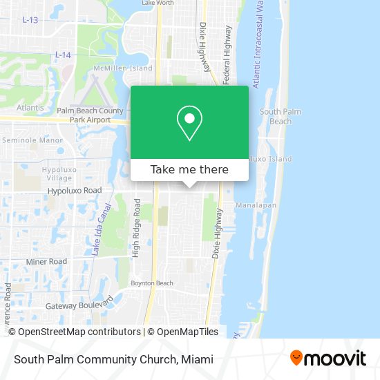 South Palm Community Church map