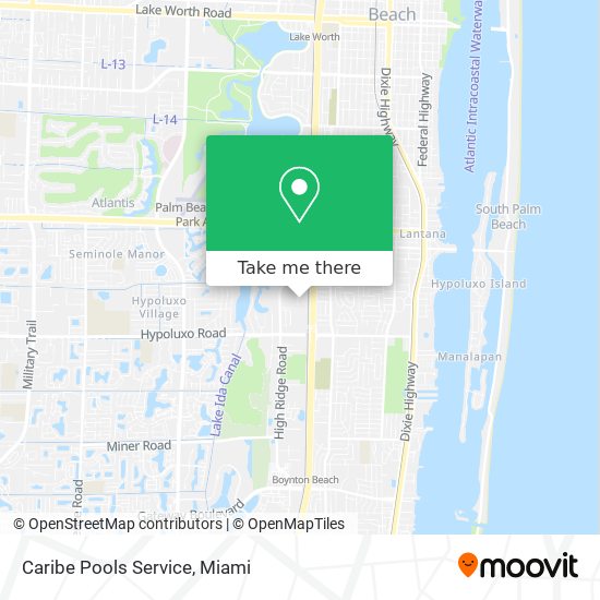 Caribe Pools Service map