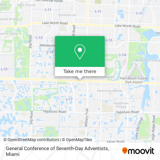 General Conference of Seventh-Day Adventists map