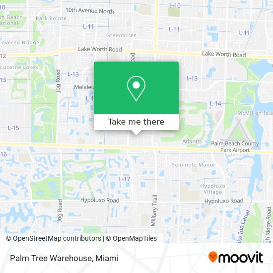 Palm Tree Warehouse map