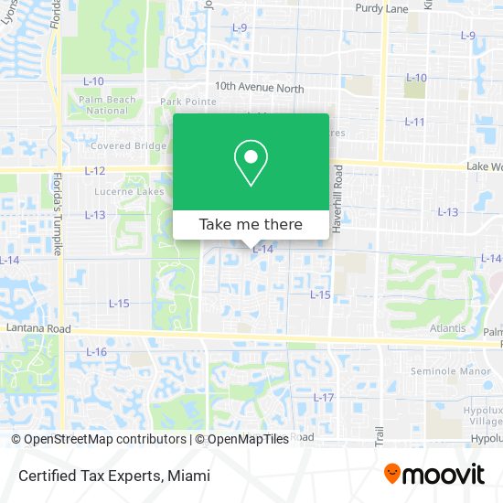 Certified Tax Experts map