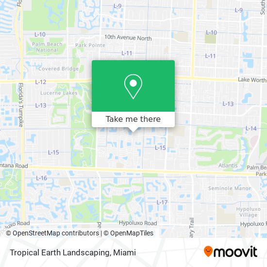 Tropical Earth Landscaping map