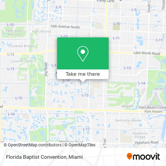 Florida Baptist Convention map