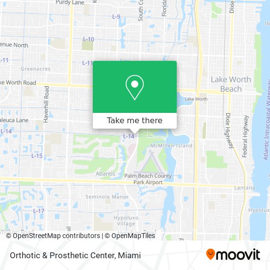 Orthotic & Prosthetic Center map