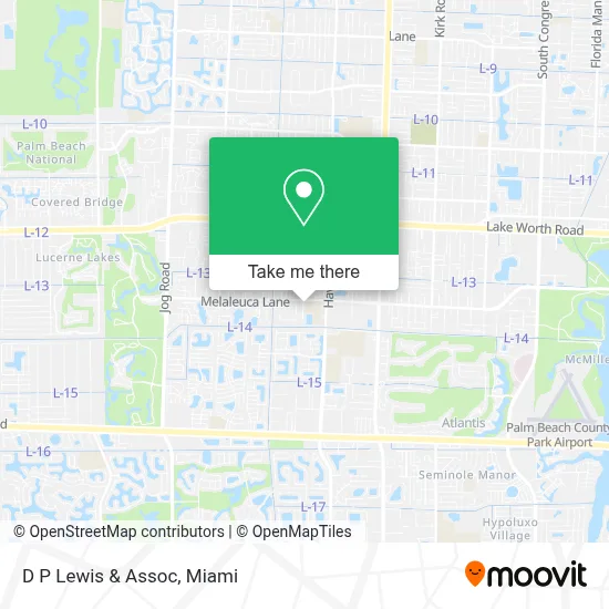 D P Lewis & Assoc map