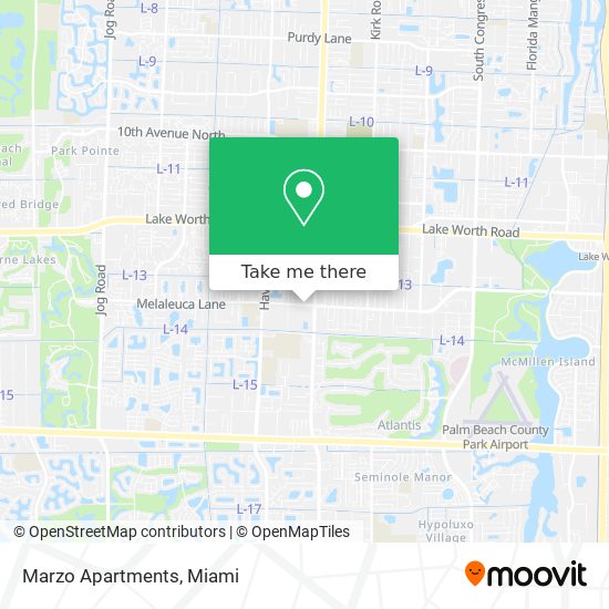 Marzo Apartments map