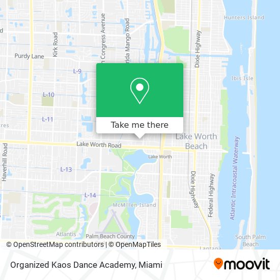 Mapa de Organized Kaos Dance Academy