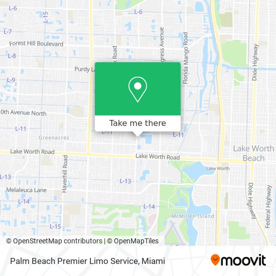 Palm Beach Premier Limo Service map