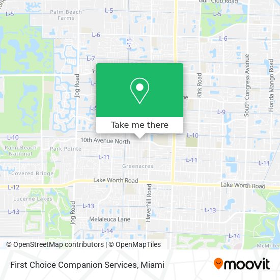 Mapa de First Choice Companion Services