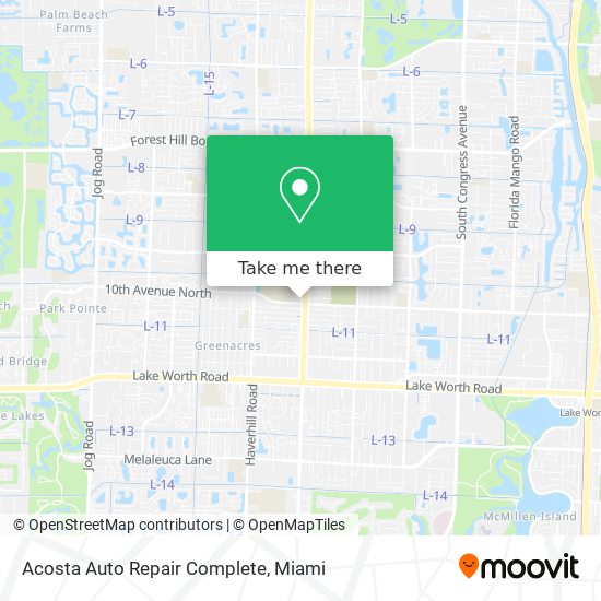 Mapa de Acosta Auto Repair Complete