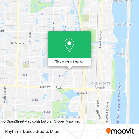 Mapa de Rhythms Dance Studio