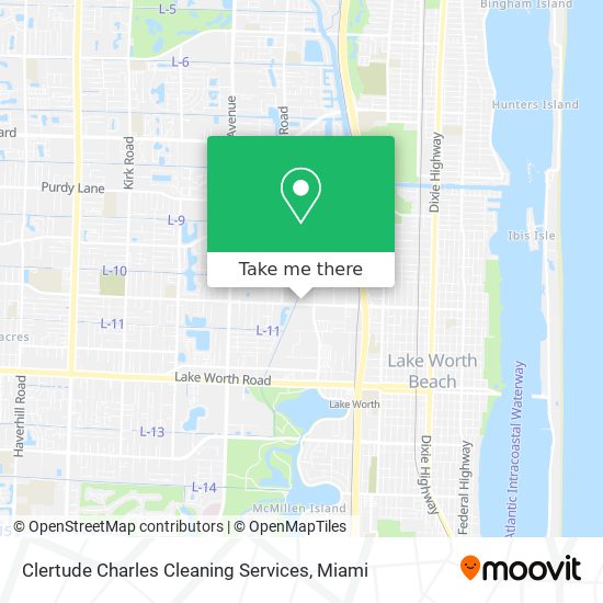 Mapa de Clertude Charles Cleaning Services