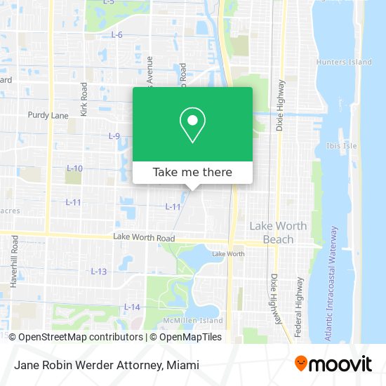 Jane Robin Werder Attorney map