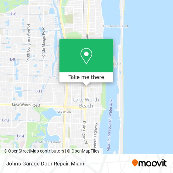 John's Garage Door Repair map