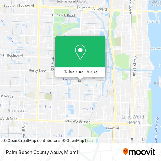 Mapa de Palm Beach County Aauw