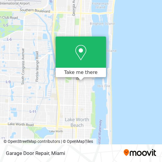 Mapa de Garage Door Repair