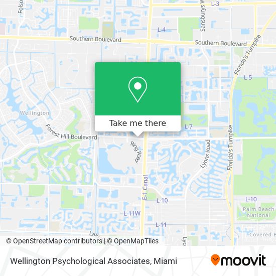 Wellington Psychological Associates map