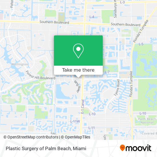 Mapa de Plastic Surgery of Palm Beach