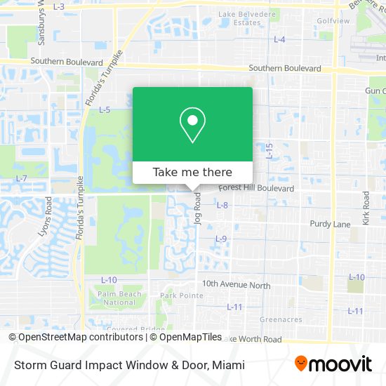 Mapa de Storm Guard Impact Window & Door