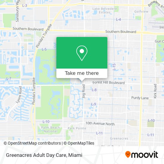 Greenacres Adult Day Care map