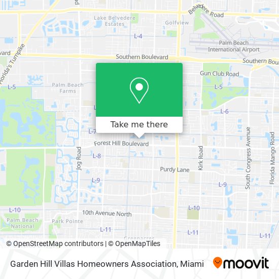 Mapa de Garden Hill Villas Homeowners Association