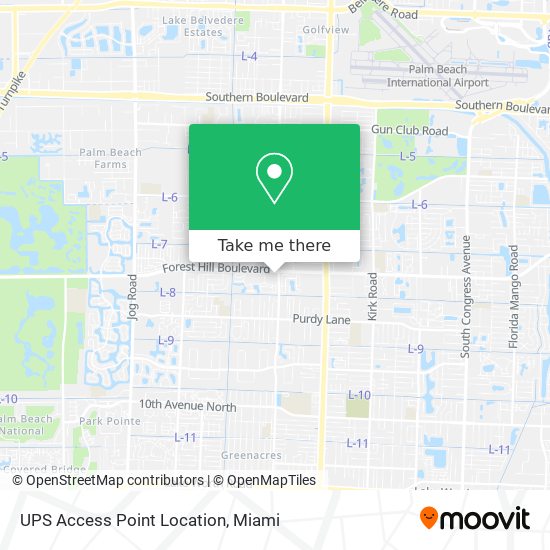 Mapa de UPS Access Point Location