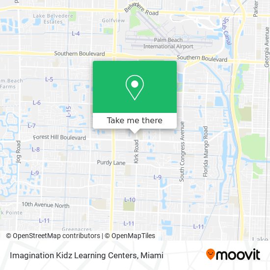 Mapa de Imagination Kidz Learning Centers