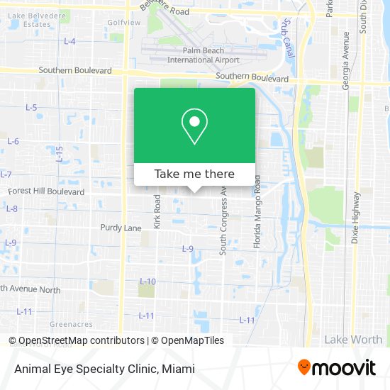 Mapa de Animal Eye Specialty Clinic