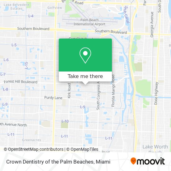 Crown Dentistry of the Palm Beaches map