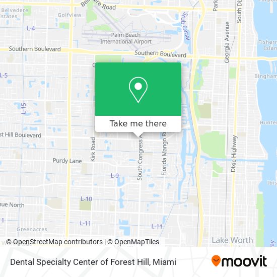 Dental Specialty Center of Forest Hill map