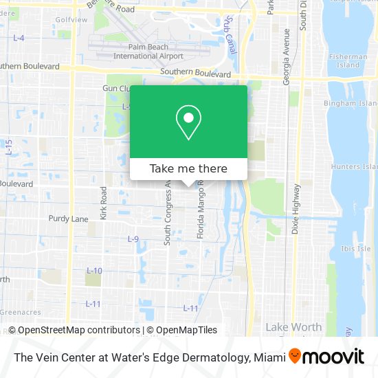 Mapa de The Vein Center at Water's Edge Dermatology