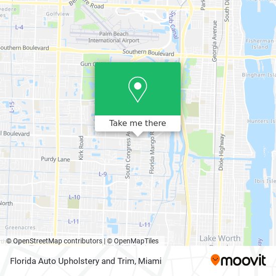 Florida Auto Upholstery and Trim map