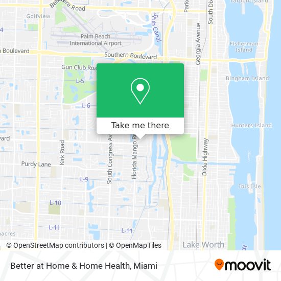 Mapa de Better at Home & Home Health