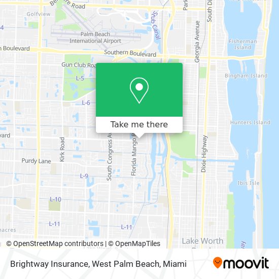 Mapa de Brightway Insurance, West Palm Beach