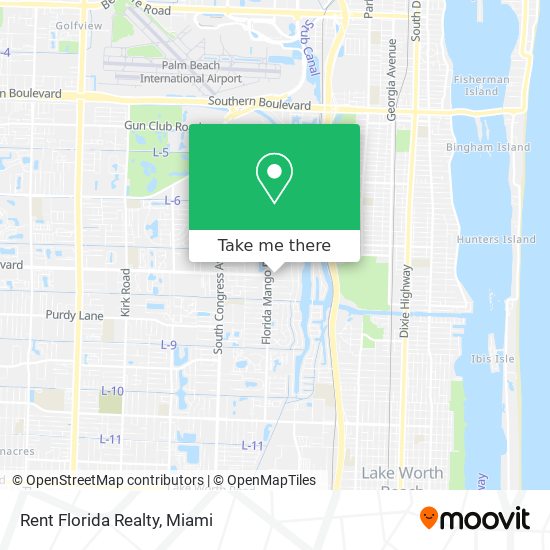 Rent Florida Realty map