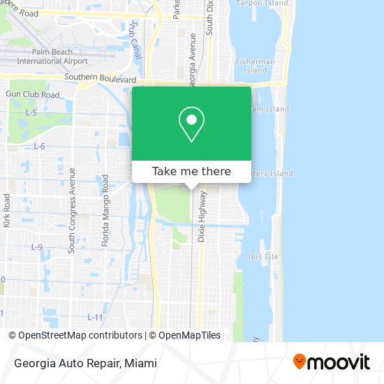 Georgia Auto Repair map