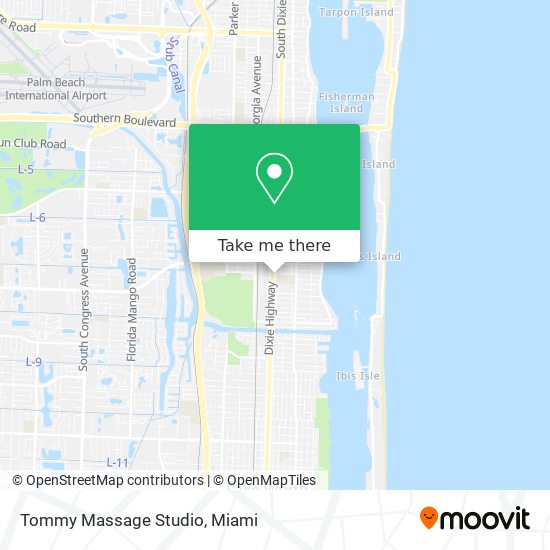 Mapa de Tommy Massage Studio