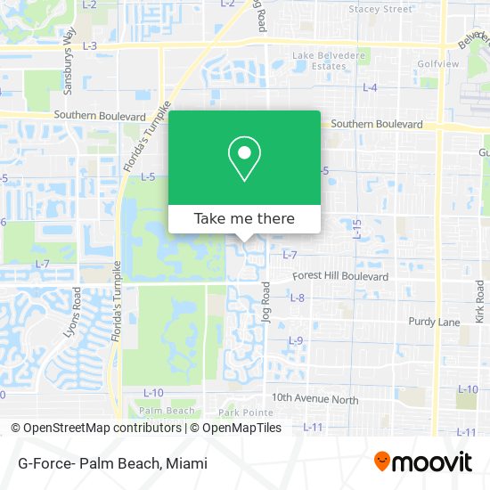 G-Force- Palm Beach map