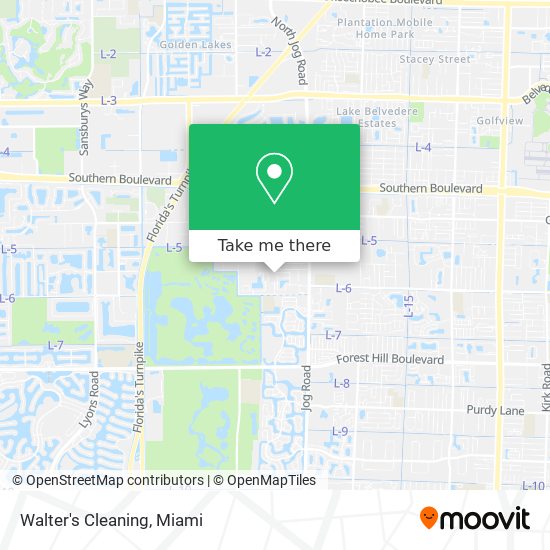 Walter's Cleaning map