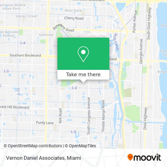 Mapa de Vernon Daniel Associates