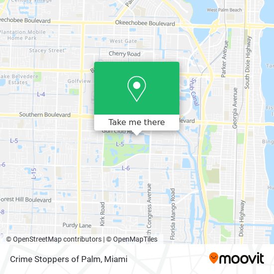 Crime Stoppers of Palm map