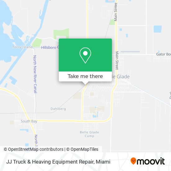 JJ Truck & Heaving Equipment Repair map