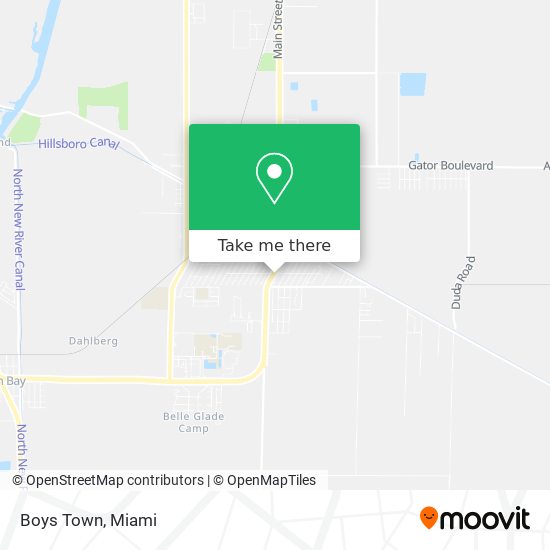 Boys Town map