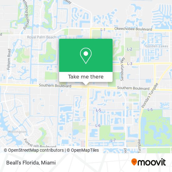 Mapa de Beall's Florida