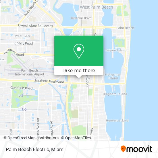 Palm Beach Electric map