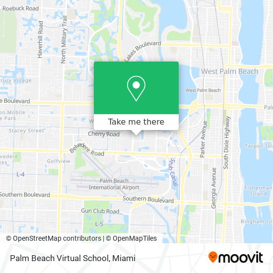 Palm Beach Virtual School map