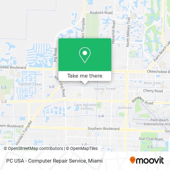 PC USA - Computer Repair Service map