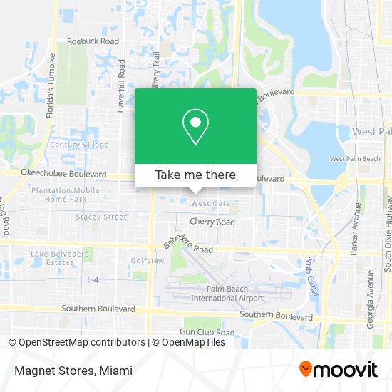 Magnet Stores map