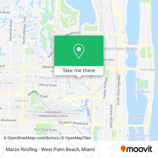 Mapa de Marzo Roofing - West Palm Beach