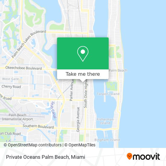 Private Oceans Palm Beach map